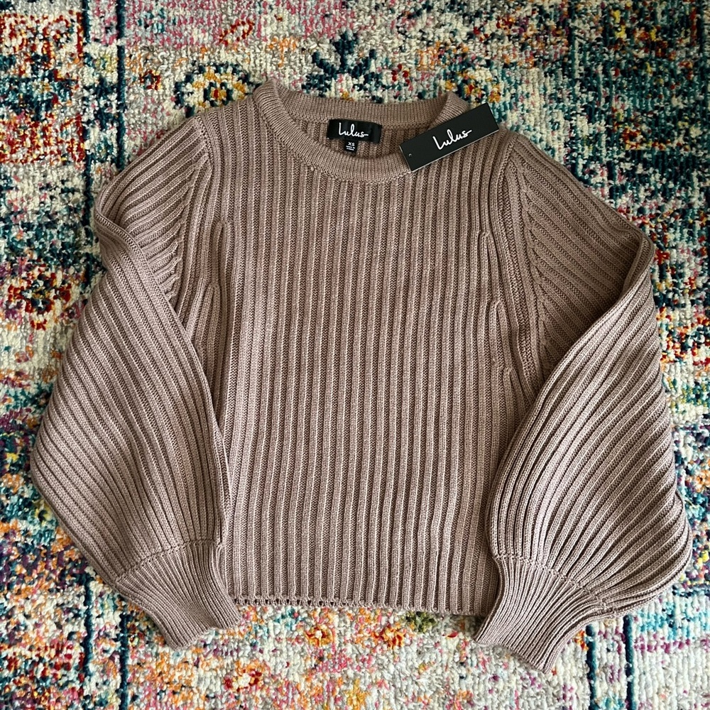 Lulu's Women's Taupe Sweater